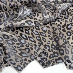Віскоза-шимер Леопард на тауп