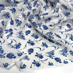 Віскоза Бохо «Сині квіти»