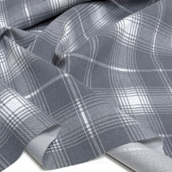 Пальтова «Клітинка сіро-блакитна»