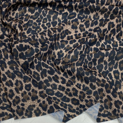 Платяний креп Леопард дрібні плямки