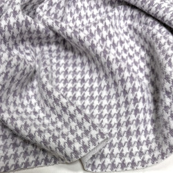 Трикотаж «Кролик» гусяча лапка бузок