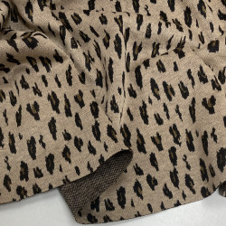 Трикотаж-джерсі «Леопард на пісочному»